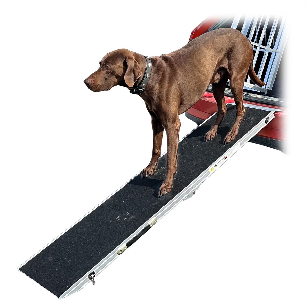 Hondenoprit Hondentrap Kofferbak Trap Opstaphulp voor honden Opvouwbaar Aluminium Lengte 122 cm Petigi