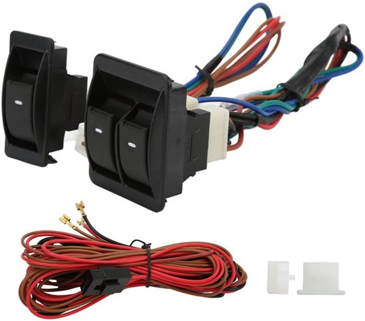 Universele Power Raamschakelaar, 5 Stuks Regulator Kit Met 2 Deur Harnas