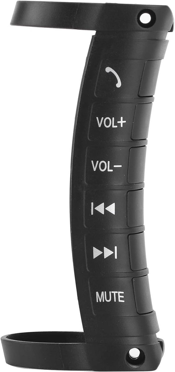 Draadloze Afstandsbediening voor Stuurwiel, Stuurwielknop voor Audioplayer en Telefoongesprekken, Geschikt voor 2 Din Auto's