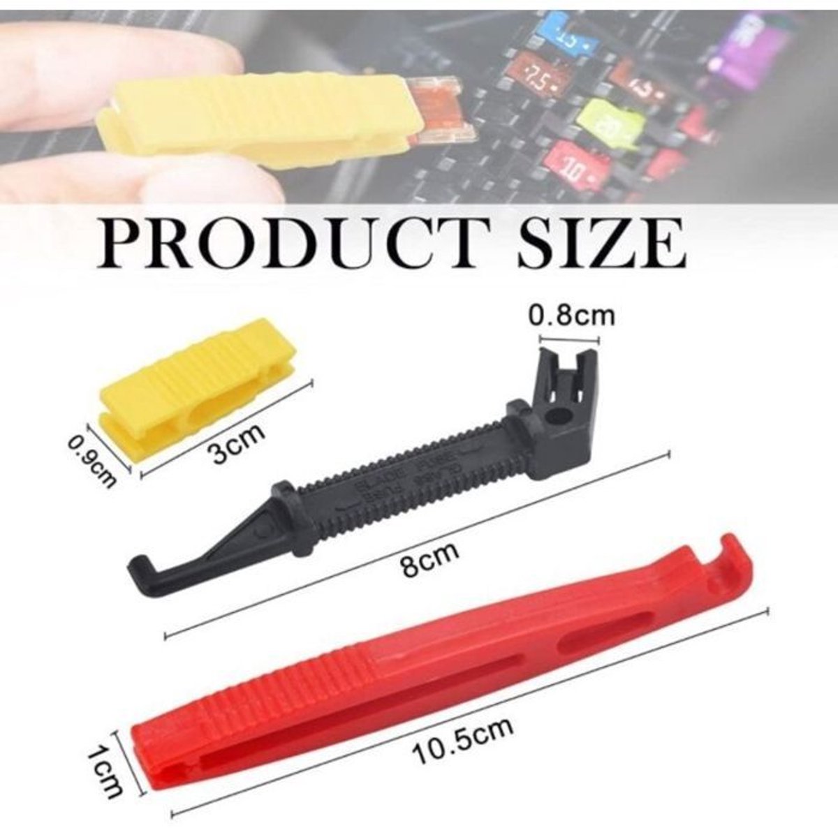 15-delige mini-autozekeringclips, plastic autozekeringtrekker, autogereedschap