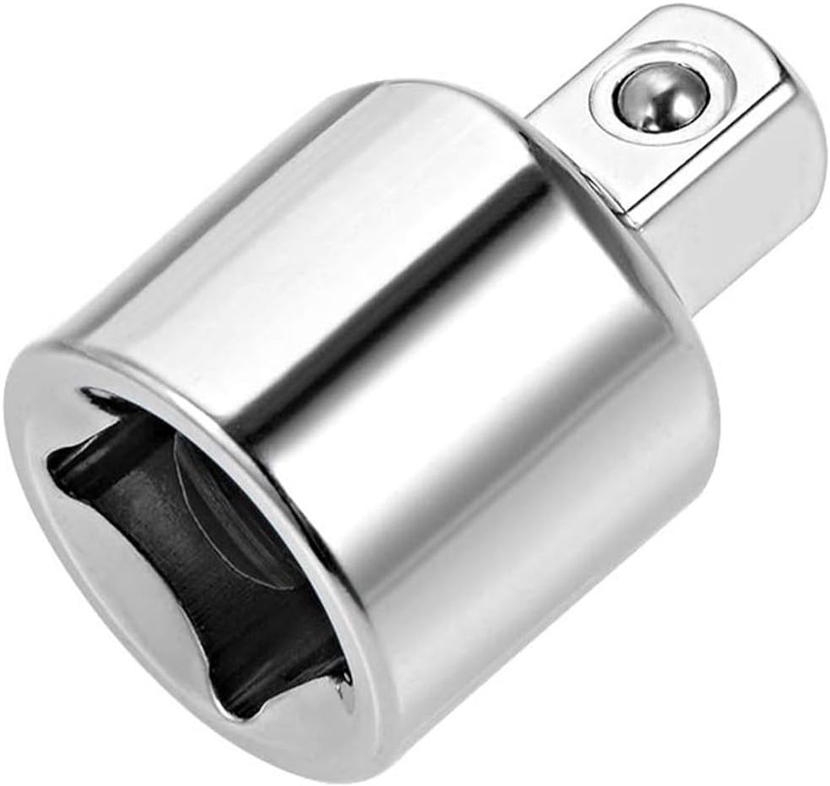 3/8 Inch Vrouwelijk naar 1/4 Inch Mannelijke Socket Reducer Adapter voor Ratelsleutel, Cr-V Converter met Ball Detent en Duurzaam Ontwerp voor Professioneel Gebruik
