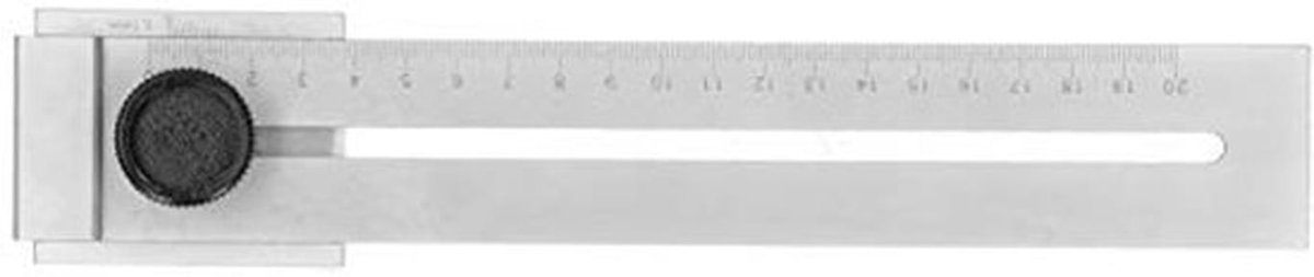 Schrijfruler 200mm, RVS schrijfmaat, timmermarkeringsmaat, gekruiste gereedschappen