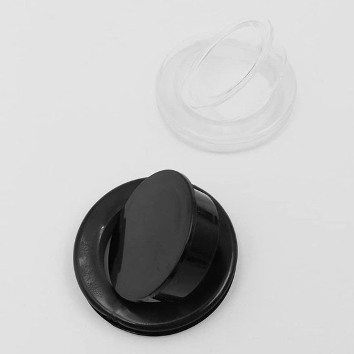 Terrastafelparasol set pluggen en doppen - Set van 3 ringen en kappen - Zwarte gatring dikker voor parasol standaard - Terrasaccessoires.