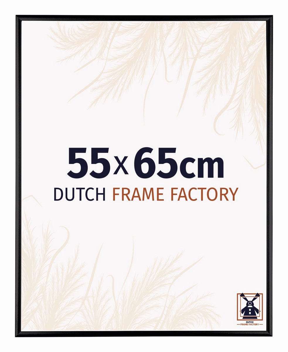Dutch Frame Factory Fotolijst 55x65 cm - Aluminium - Zwart Mat - Kampen