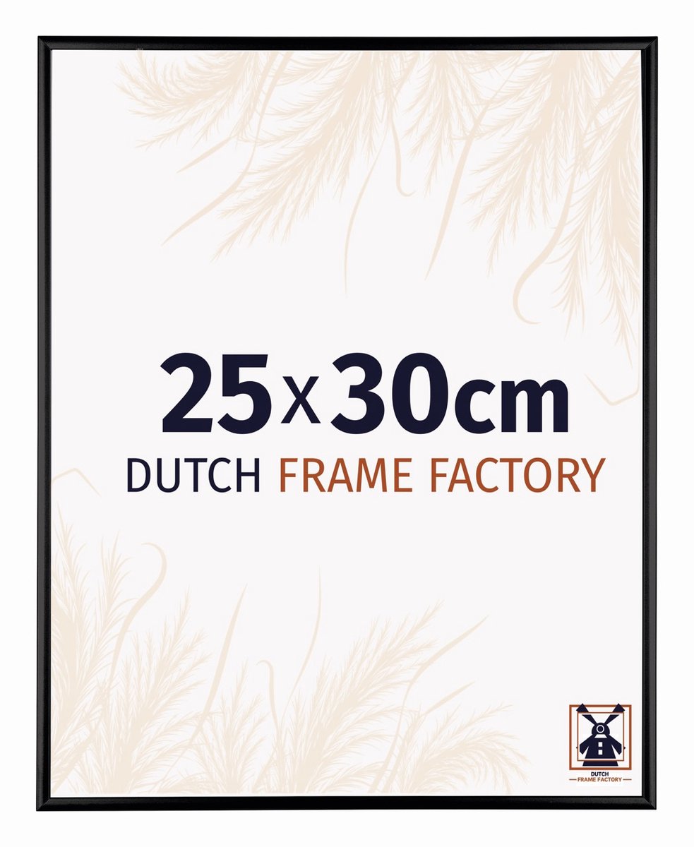 Dutch Frame Factory Fotolijst 25x30 cm - Aluminium - Zwart Mat - Kampen