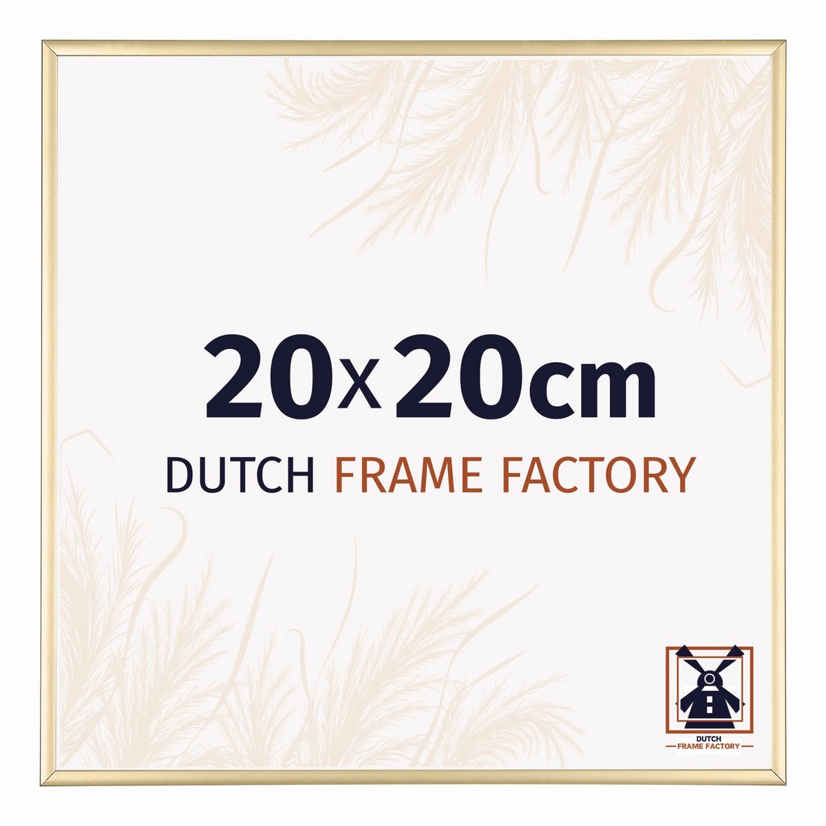 Dutch Frame Factory Fotolijst 20x20 cm - Aluminium - Goud - Kampen
