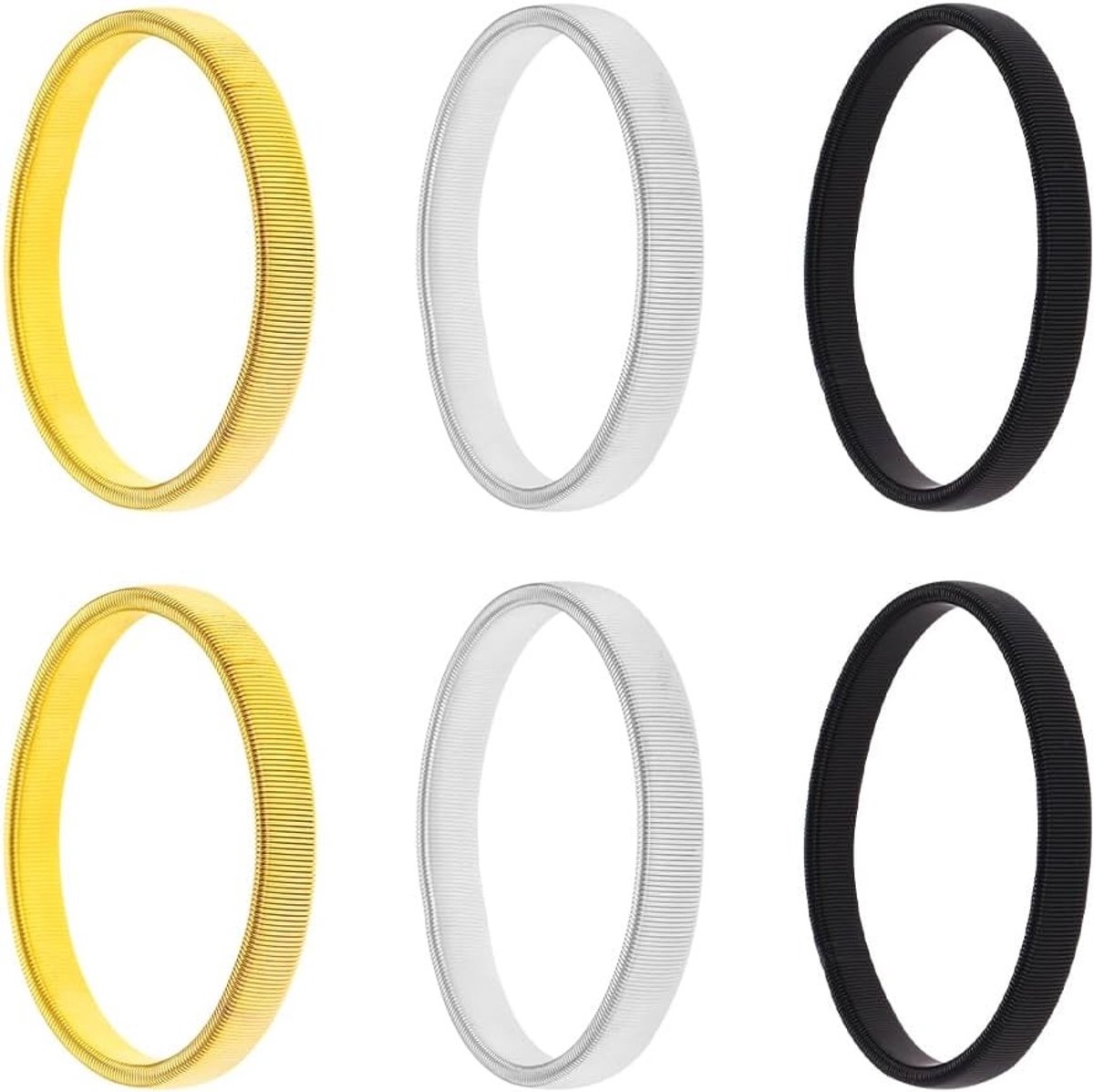 Non-slip metalen mouwhouders voor shirts - 3 paar elastische verstelbare garter straps, mode accessoires voor mannen en vrouwen, geschikt voor elke gelegenheid