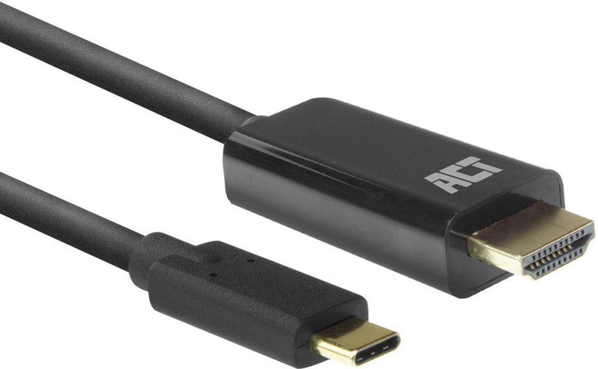 ACT USB C naar HDMI kabel – 4K@60Hz – High Speed – DP Alt mode - Geschikt voor Laptop – Monitor – TV - 2meter – AC7315