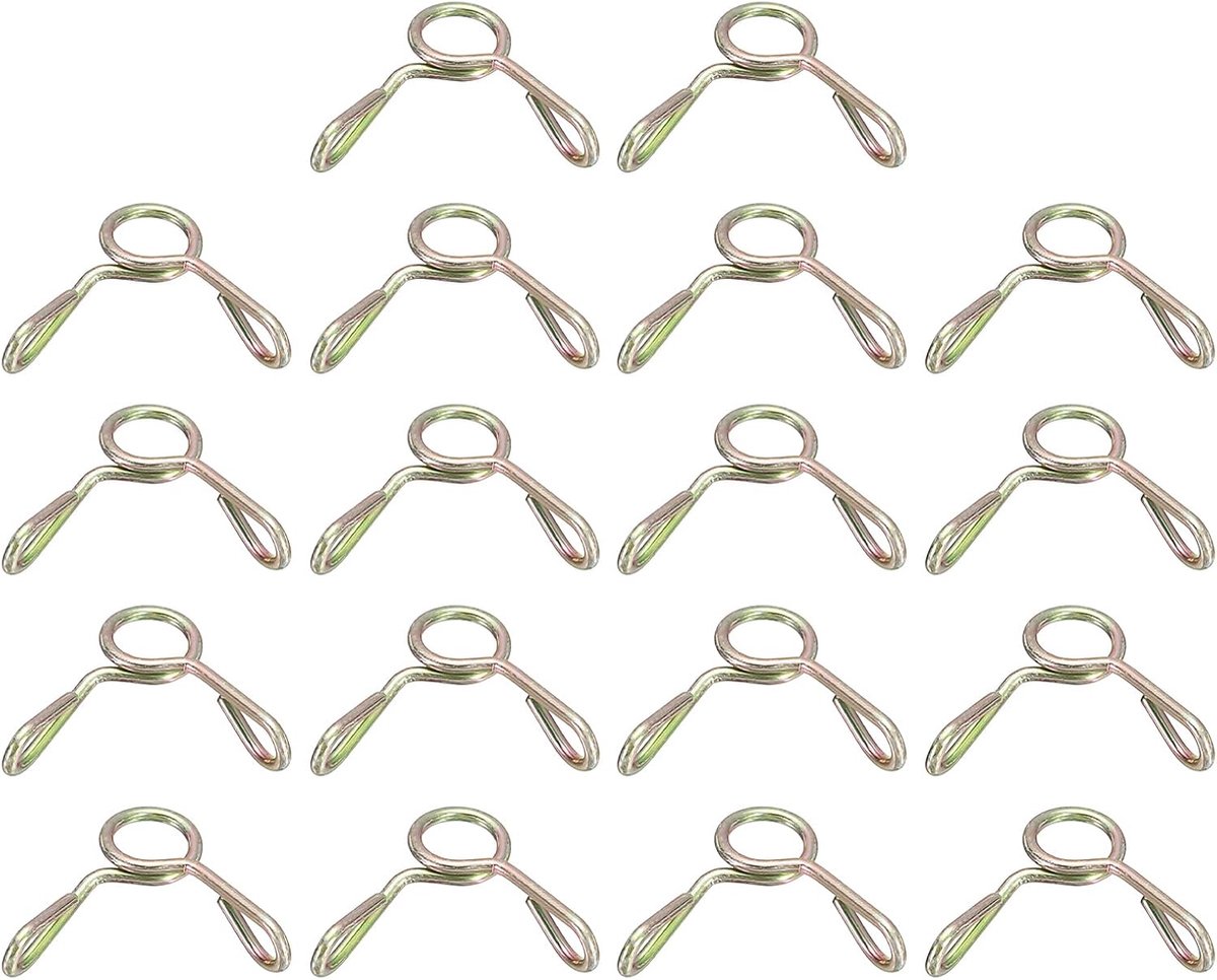 Brandstofleidingsslangklemmen, 18 stuks 4 mm ID 4,8 mm max. ID 65Mn stalen waterbuis luchtslangveerklem voor motorfiets scooter ATV