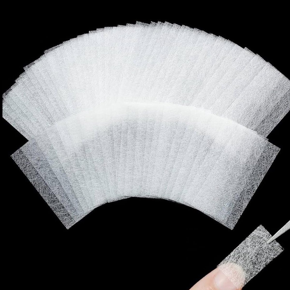 Glasvezel, set van zijdegel, nagelreparatiegereedschap voor manicure.