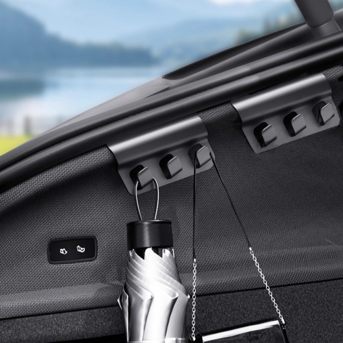 Kofferbakhaken voor Tesla Model Y Juniper 2025 2026, Haakjes voor achtere kofferbak boodschappentas voor hanger, Interieuraccessoires voor Tesla