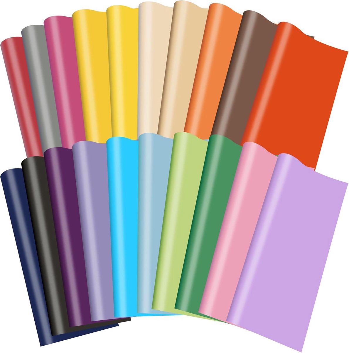 Gekleurd zijdepapier, 50 x 70 cm, in 12 kleuren, geschikt voor doe-het-zelf verjaardags- en bruiloftsdecoraties