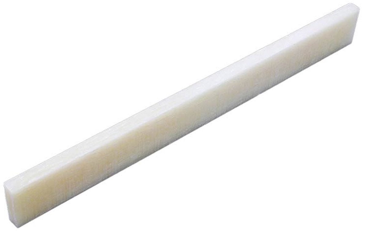 Allparts BS2246BU0 Set van 15 vintage zadels van ongebleekt been voor akoestische gitaar