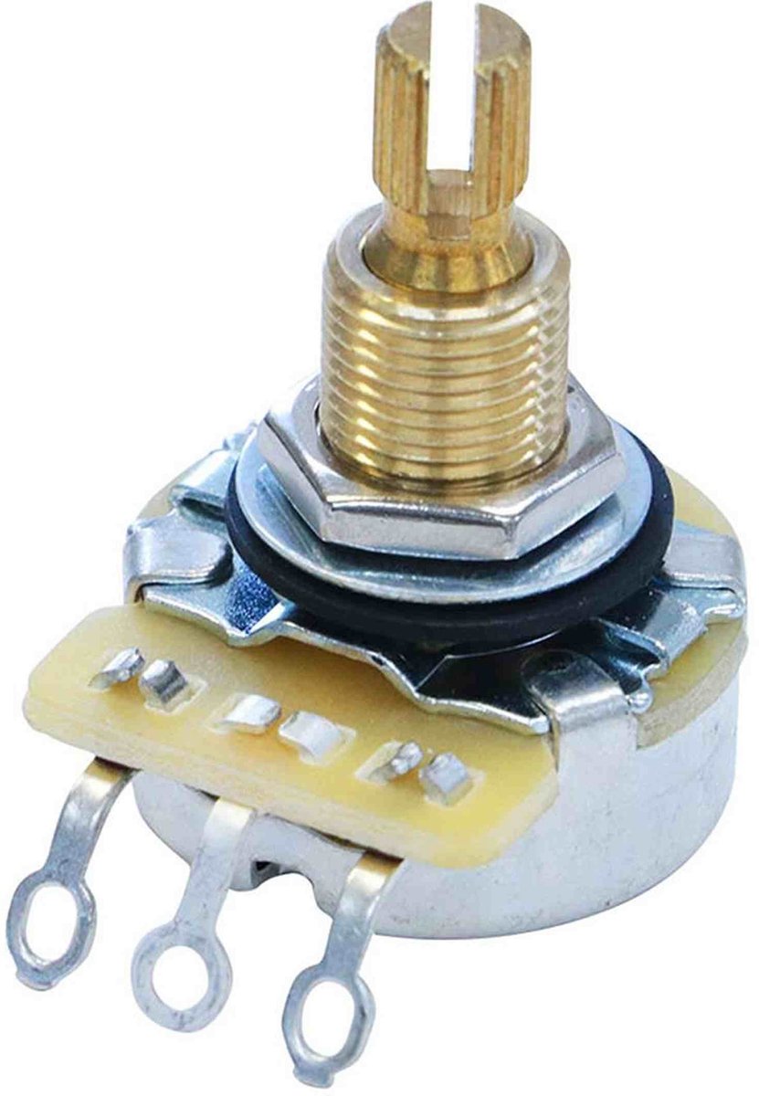 CTS USA CTS-A25 25K Audio Potmeter met Inch As voor Actieve Pickups