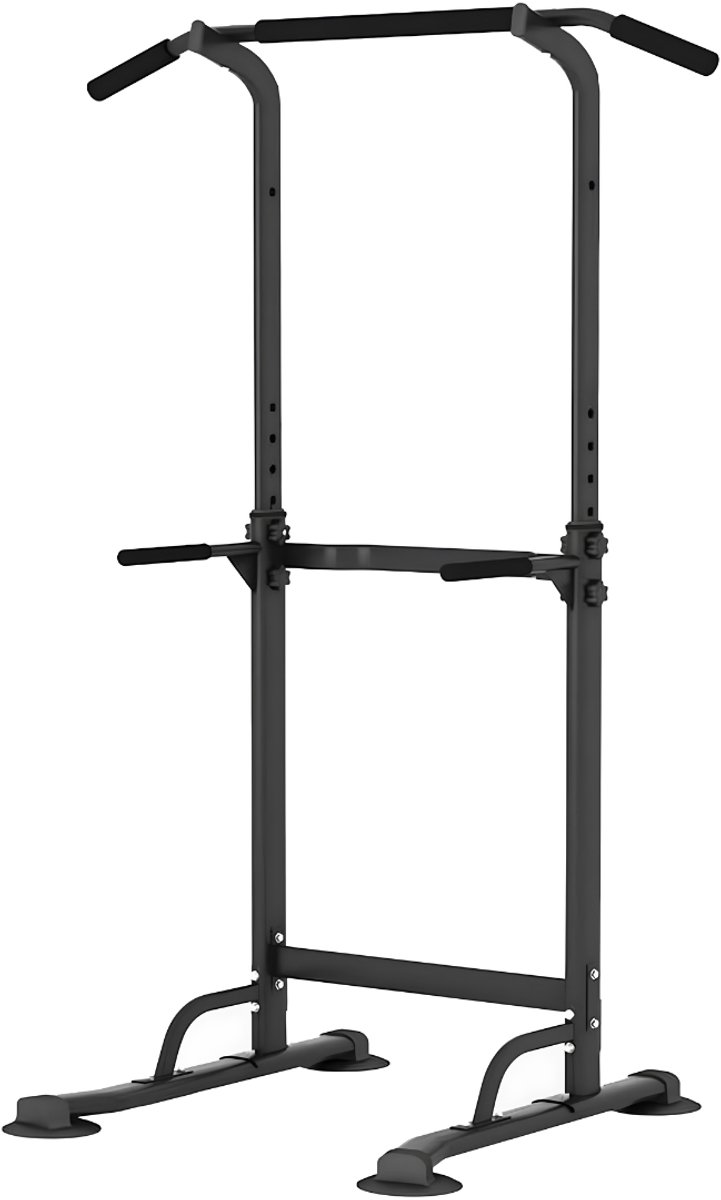 LNMsolutions® Pull Up Station - Squatrek - Power Tower - Zwart - 82cm x 75cm x 165cm