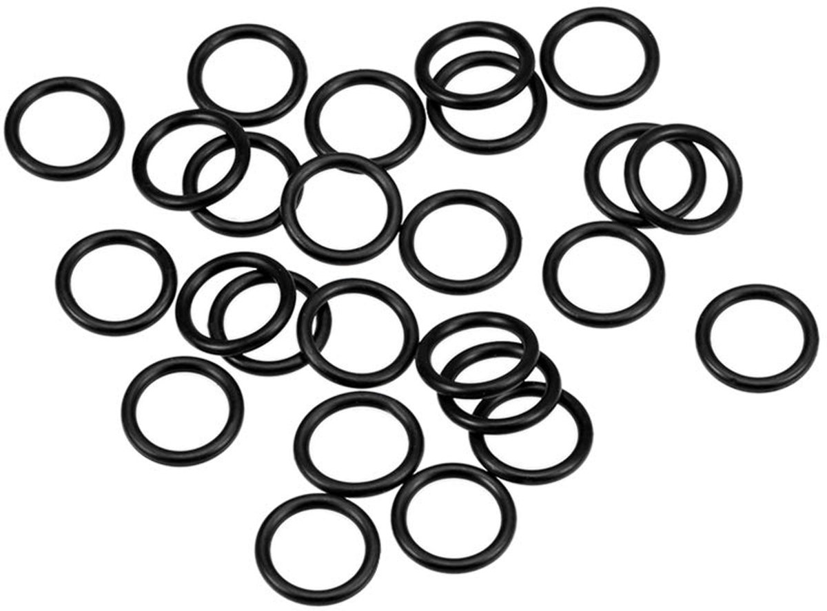 sourcing map Toric Nitril Rubber Pakkingen 1,5 mm Breedte Rond Seal 25 Stuks