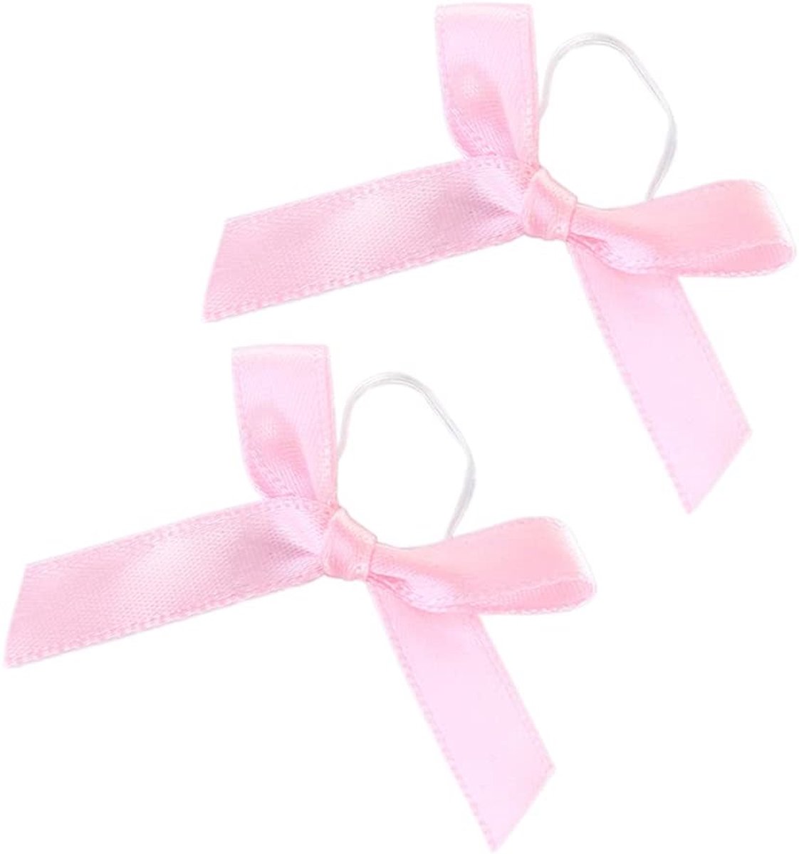 Strikken,kant-en-klaar strikken,cadeaustrikken,strikken met elastische elastieken,voor verschillende flesdecoraties,doe-het-zelf bruiloft,kaarten maken,roze