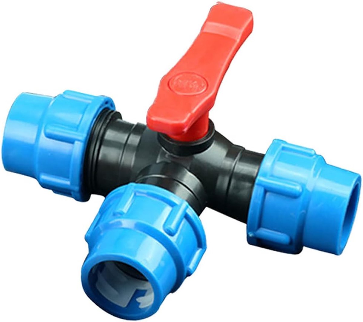 1 stuk compressie T-stuk voor waterpijp voor tuinieren, landbouwirritatie (25 mm)
