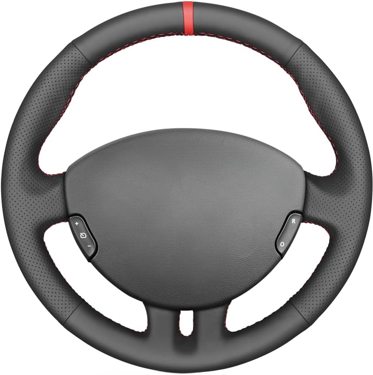 Stuurhoes voor Renault Clio 3 2005-2012 / accessoires voor Renault Clio | Renault Clio 3 2005-2012 / Renault Clio, ademend, voor verwarmde stuurwielen, duurzaam