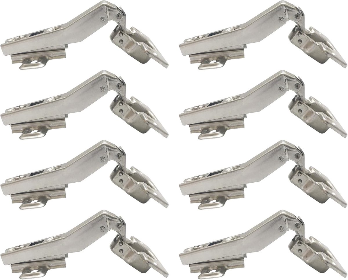 45° Scharnier Ø 35mm zonder Demper voor Speciale Hoekdeur Scharnieren voor Kast Kledingkast Hoekige Deuren Vouwen Pak van 8 Pcs