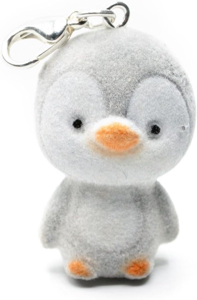 Charm Miniblings hanger vogel zeevogel dierentuin schattig Kids Flock grijs - handgemaakt modesieraad I kettinghanger verzilverd | bedelhanger bedelarmband | hanger voor armband, 30 mm, Flock