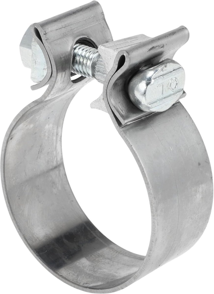 Uitlaatpijpklem/Uitlaatdemperbuisverbinding voor Auto Vrachtwagen/Duurzaam RVS 2.36" 30mm / 1 Stuk Zilverkleurig