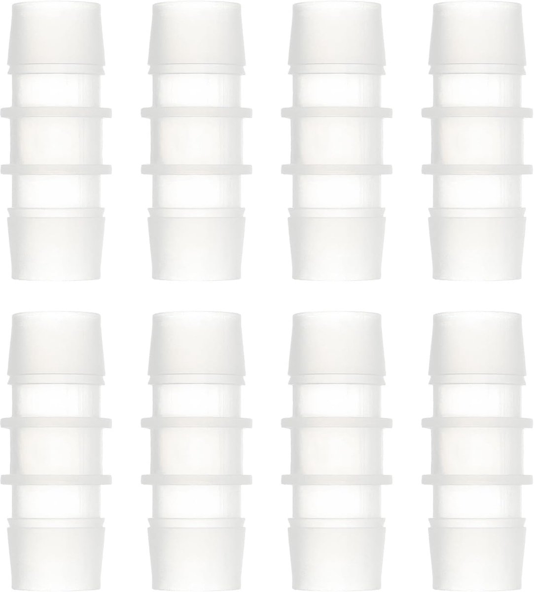 sourcing map 8 stuks kunststof slangaansluitingen, 3/4 inch x 3/4 inch slangverbinder, slangadapter, verbindingsstuk, , adapter, union voor reparatie van vloeistoflucht