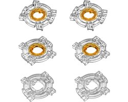 6Pcs achthoekig/rond/vierkant 8 Manieren Restrictor Gate Arcade Compatibel met Sanwa GT-Y JLF Joystick Fight Stick