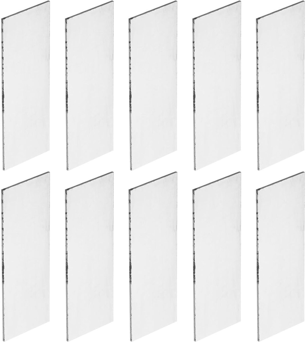 10 stuks 15N20 staal voor de productie van messen, 10 x 1 1/2 inch x 1/16 inch plaatstaal voor doe-het-zelf blik, professioneel en hobbygebruik