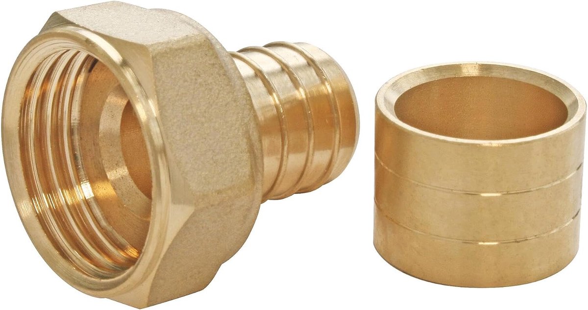 FOR YOU 3540730015174 PER RACC RECHTS GLISS GEF 16-1/2 "LOT 2 rechte koppeling voor buis glijbaar Ø16 vrouwelijke moederdraai 15/21 (1/2 ") -tas 2 delen, geen