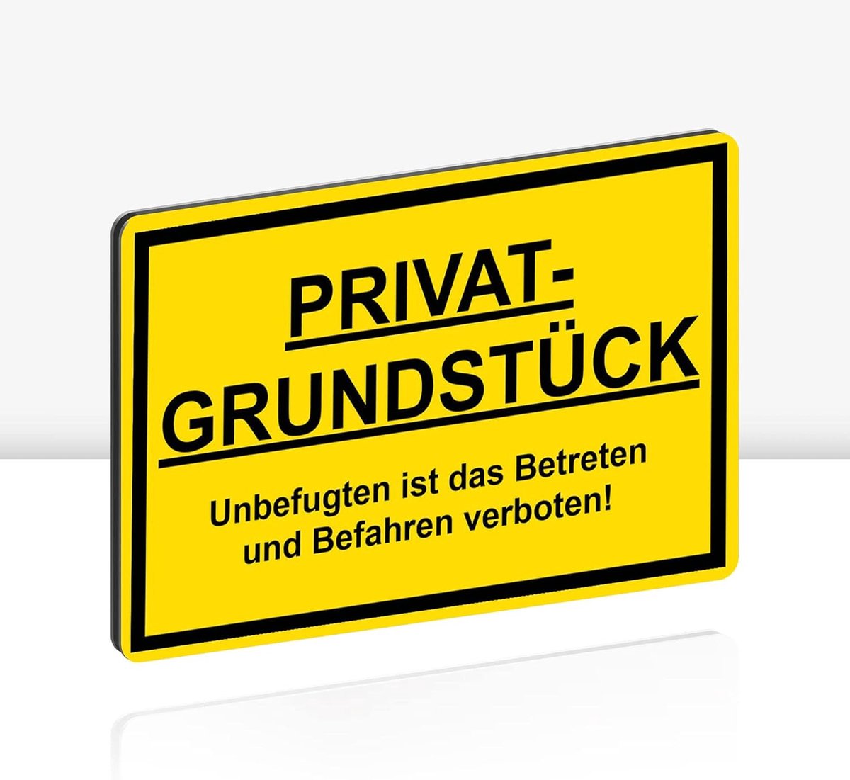 bord 30 x 20 cm Alu 3mm aluminium-dibond stabiele aluminiumcomposietplaat Onbevoegden is het betreden en berijden verboden bord met UV-bescherming van STROBO