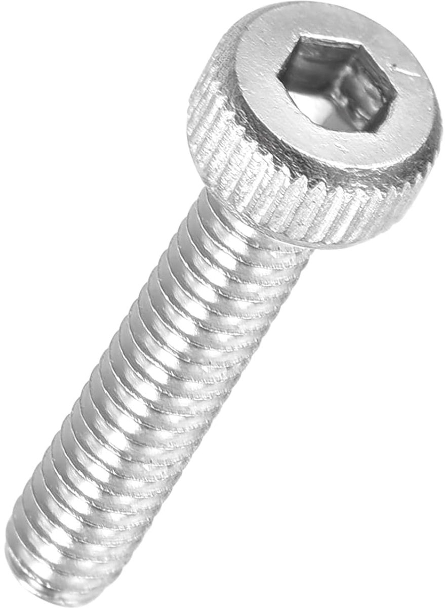 100 stuks verzonken binnenzeskantschroeven - [M2-0,4 x 10 mm] zeskantige socket volledige schroefdraad roestvrij staal 304 voor elektromotor 3D-printer, zilver