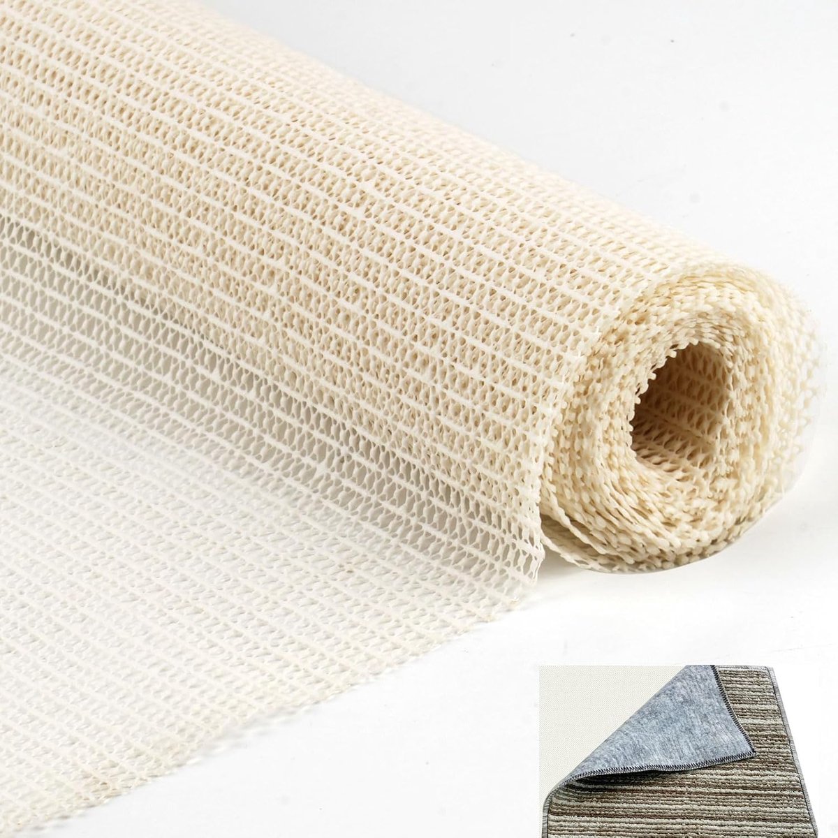 70 x 200 cm, antislipmat, snijbaar, tapijtonderlegger, antislip, tapijtstopper, antislipmat voor tapijt, pvc-tapijtgrijper, antislipmat, voor tapijt, tafellakens enz. (wit)
