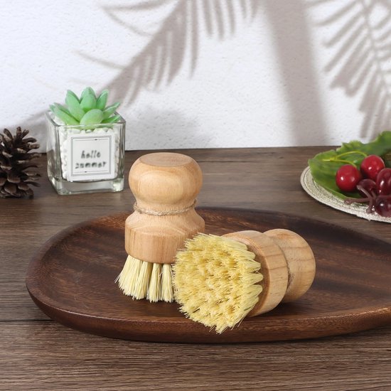 bamboe handpalmborstel — afbeelding 3