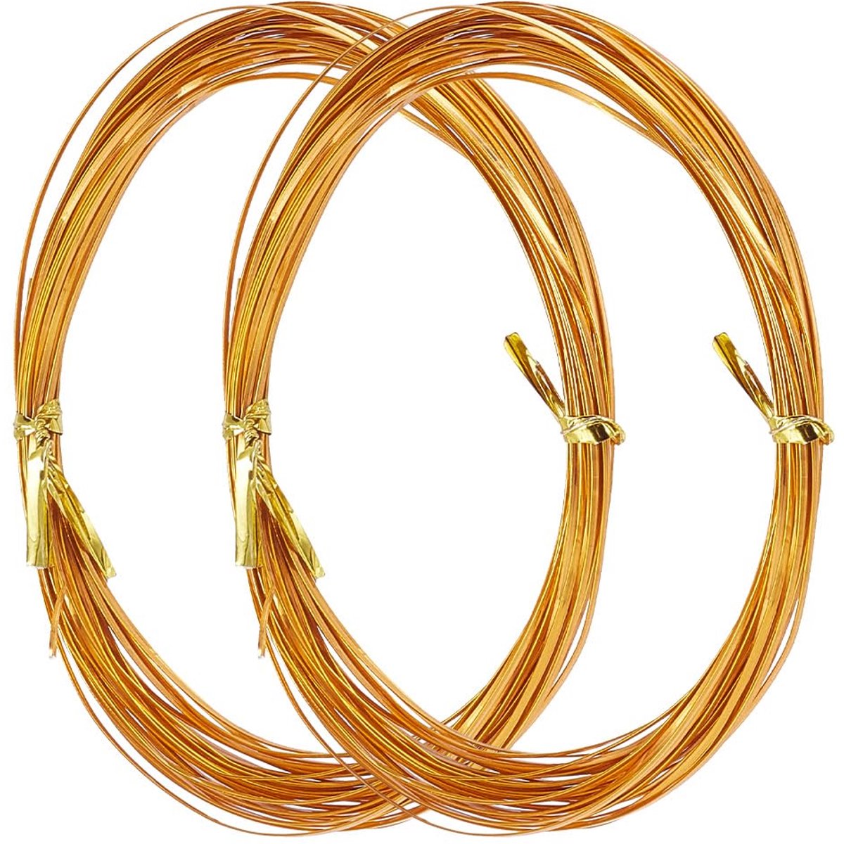 Draad van aluminium, dikte 0,3 mm, voor het schilderen van emaille, doe-het-zelf, opvouwbaar, van goud, 29 gauge, voor het maken van doe-het-zelf sieraden (32,8 voet per rol, 2 rollen)