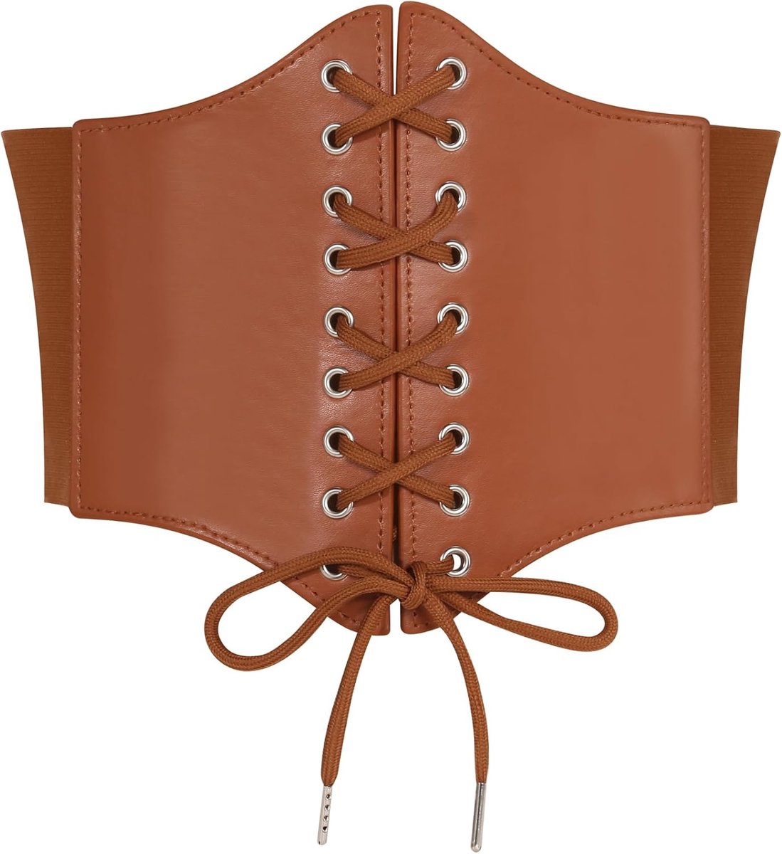 Corset Riem Dames – Vintage Stijl, Imitatieleer, Verstelbaar Elastiek, Maten S–XL