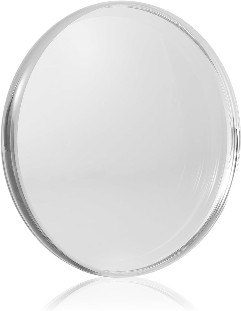glas gyro basis, dubbele concave kristal, diameter 120 mm (4,72 "), dikte 14 mm (0,55"), gladde, lage wrijving, verlengt spin tijd (S, K9 kristal Transparant)