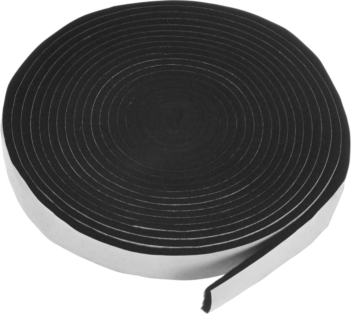 METERXITY 1-pack roker pakking afdichtingen, 1,5 cm x 0,3 cm 15FT hoge temperatuur grill pakking zelfklevende warmte BBQ pakking tape voor BBQ deksel/roker accessoires/mechanische apparatuur [zwart
