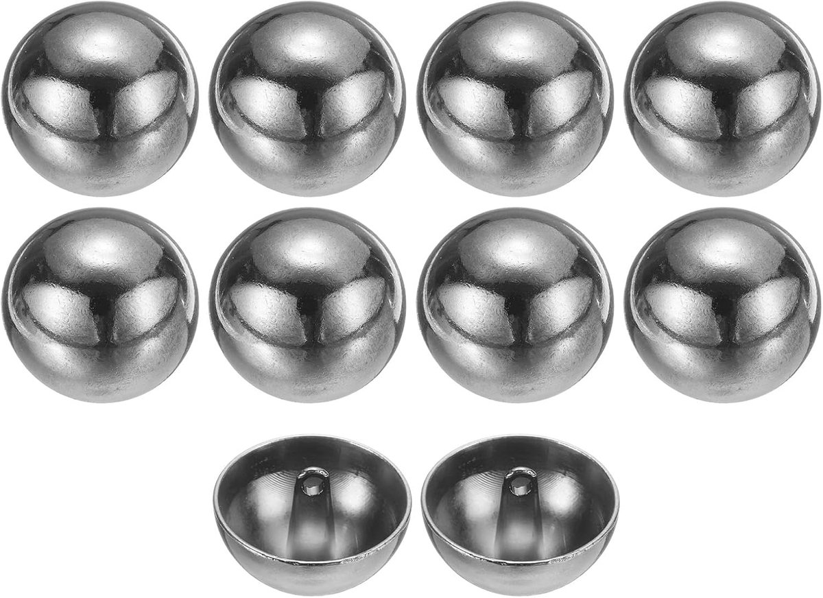 10 stuks 40L metalen ronde platte naaiknopen 25mm 1" enkel gat ambachtelijke reserveknop voor mannen vrouwen pak wollen jas hemd broek naaien handwerk, zilver