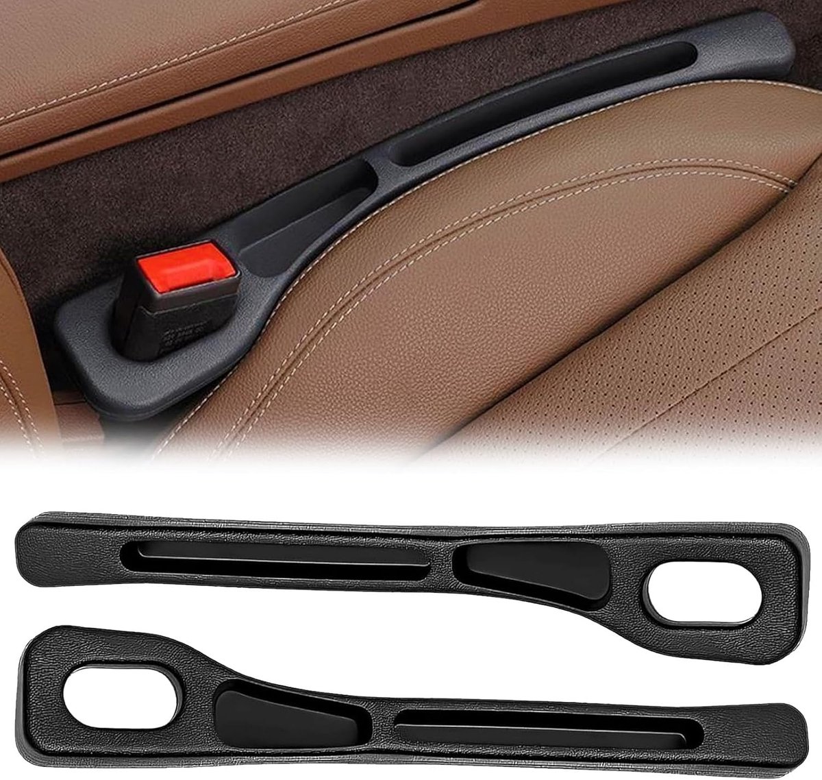 2 stuks autostoel gatenvullers, universele autostoel-spleetvuller, opbergdoos voor autostoelen, autostoelorganizer, autostoel, stoel-gap vuller voor auto, SUV, vrachtwagen