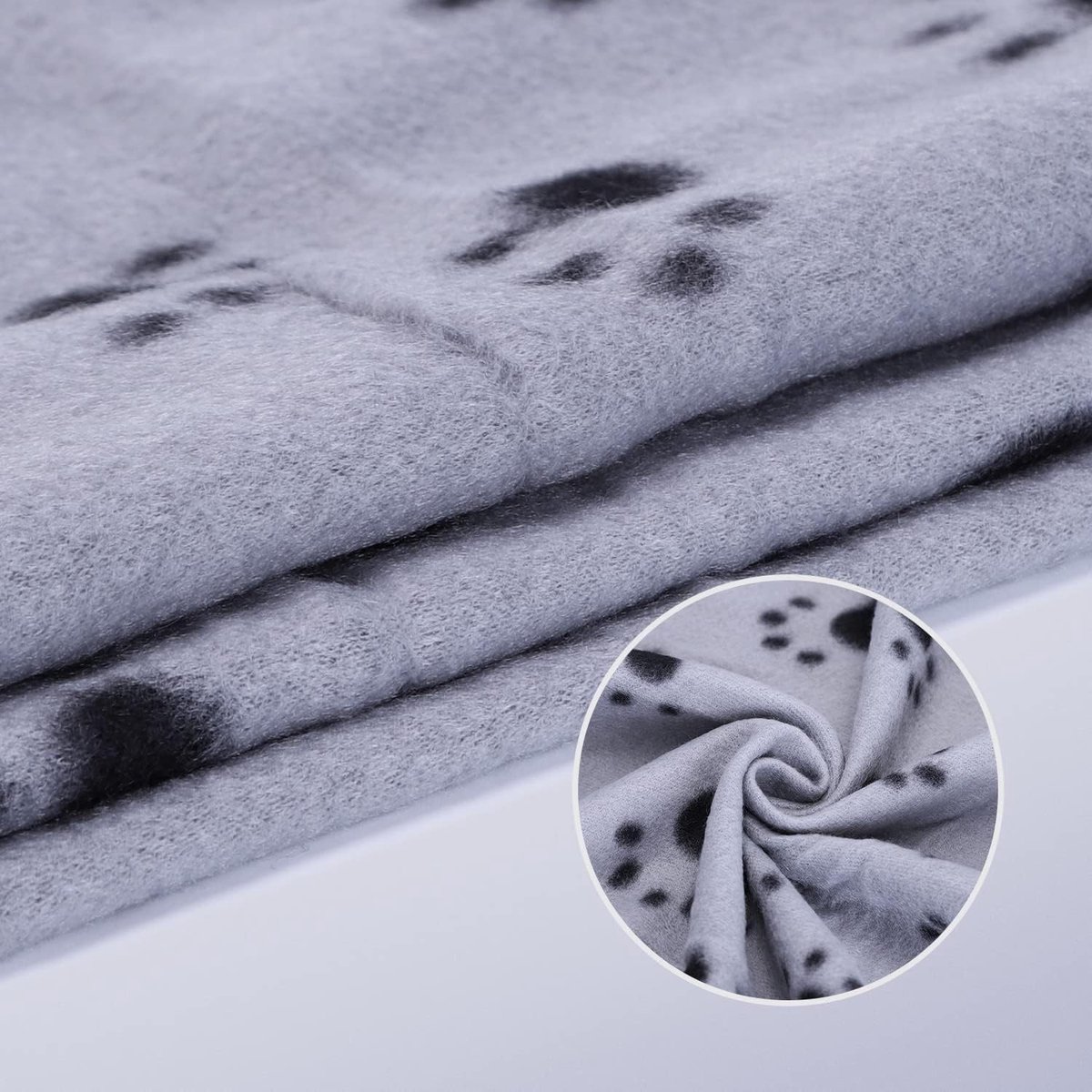 6 x Huisdier Deken Zachte Warme Hondendeken Wasbare Fleece Kattendeken Geschikt voor Kleine Middelgrote Hond Puppy Katten Huisdier grijs 100 x 160 cm