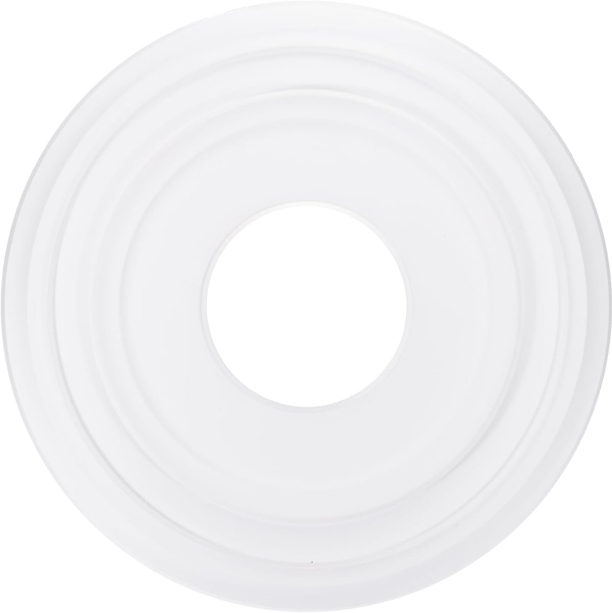 Plafondmedaillon, 30 cm Od x 4 inch Id Pu Decoratief medaillon voor plafondlamp Medaillon voor kroonluchter Plaat Cover voor plafondverlichting ventilatoren, wit