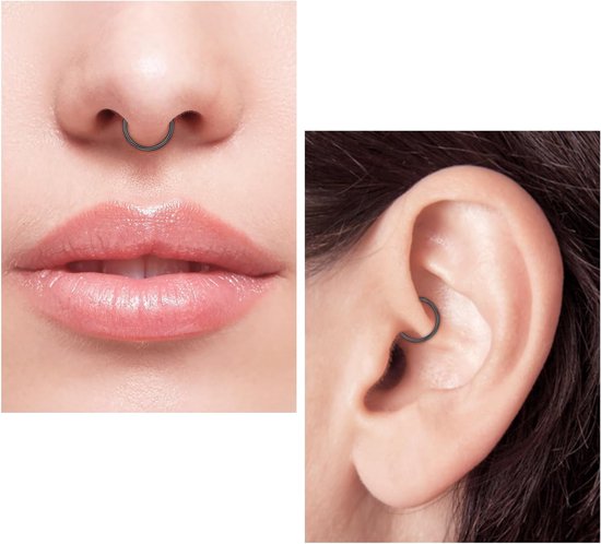 Studs Schroef Set Roestvrij Staal 0.6/0.8/1.0mm Neusgat 7mm Bar L vorm voor Vrouwen Mannen Piercing Sieraden 22g/20g/18g — afbeelding 2