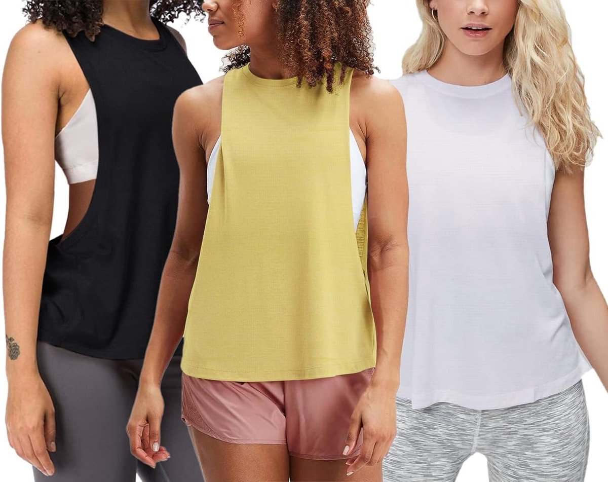 Workout Fitness Tank Tops Bijgesneden Mouwloze Gym Yoga Running Atletische Shirts