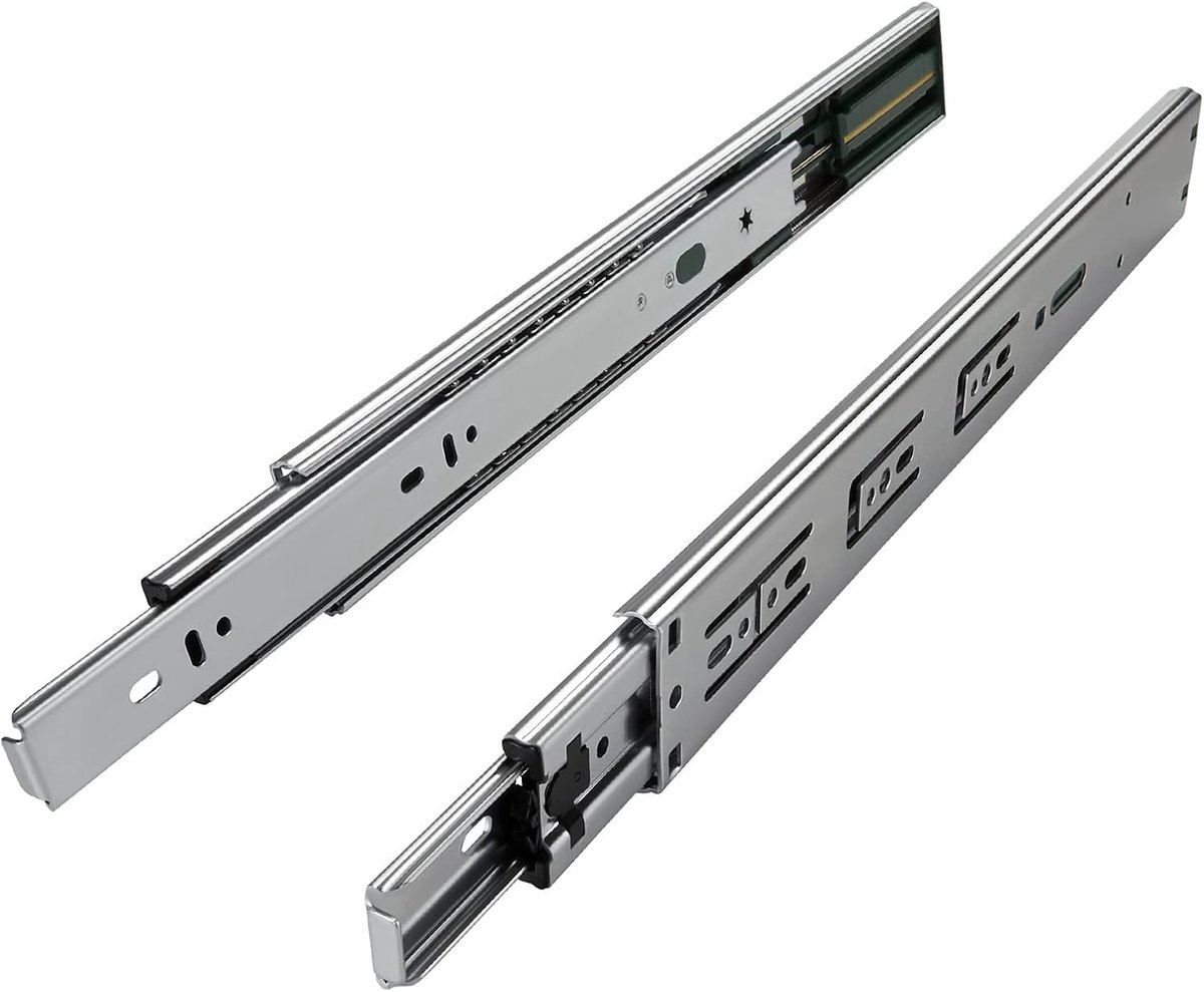 1 Paar (2 stuk) Volledig uitschuifbaar Ladegeleider KV2-45-H45-L400-SC Lengte 400 mm Draagkracht 45 kg gegalvaniseerd van SOTECH