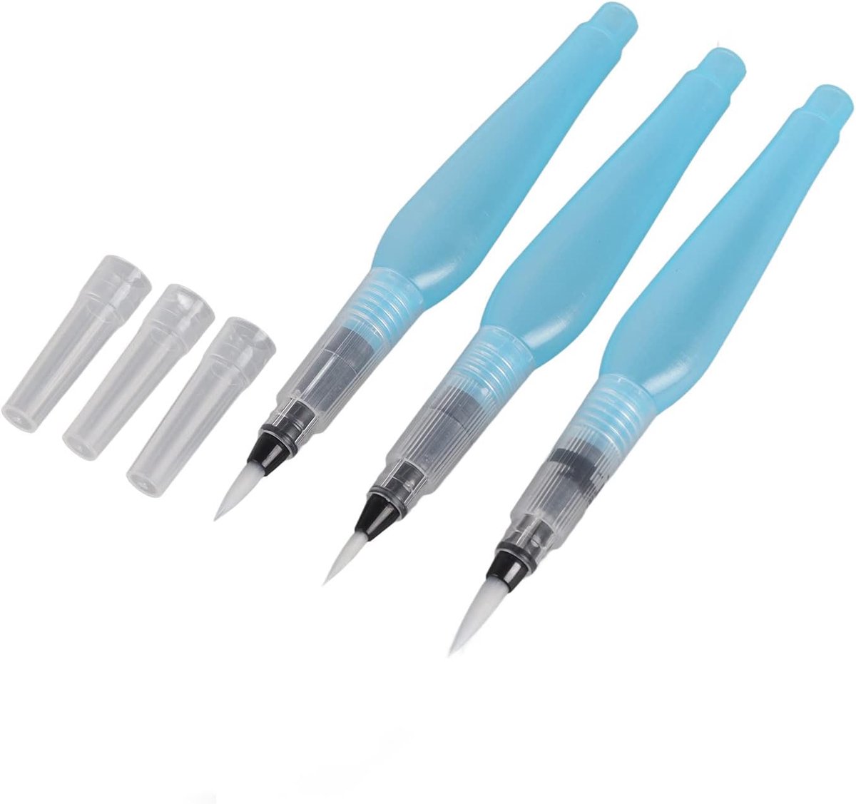 Waterpenselen voor aquarelverf, 3 stuks, 13 × 5 × 4, navulbare waterpenseelstiften, knutselgereedschap, aquarelverf, kalligrafie-inktset