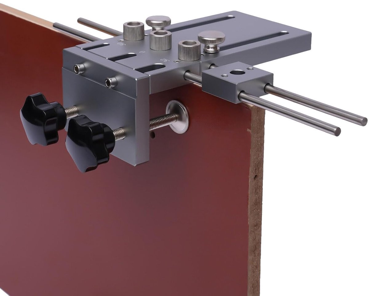 boorsjabloon 6/8/10 mm boormal jig kit verstelbare boorgeleiderails boorhulp zakgat gereedschap met 15 mm gatopener