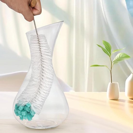 Compatibel met SodaStream Flessen, 32 cm Lange Flessenborstel, Compatibel met SodaStream Flessenreiniger, met Sponzen voor Krachtige Functiesvoor Karaffen, Drinkflessen van compatibel — afbeelding 5