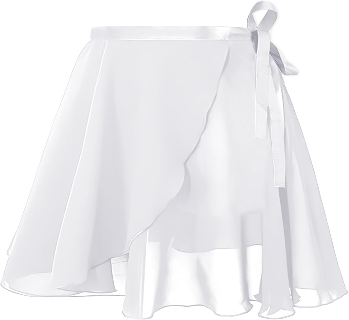 Balletrok voor dames, transparante chiffon dansrok met verstelbare taille, strik, gymnastiek, balletrok voor volwassen meisjes