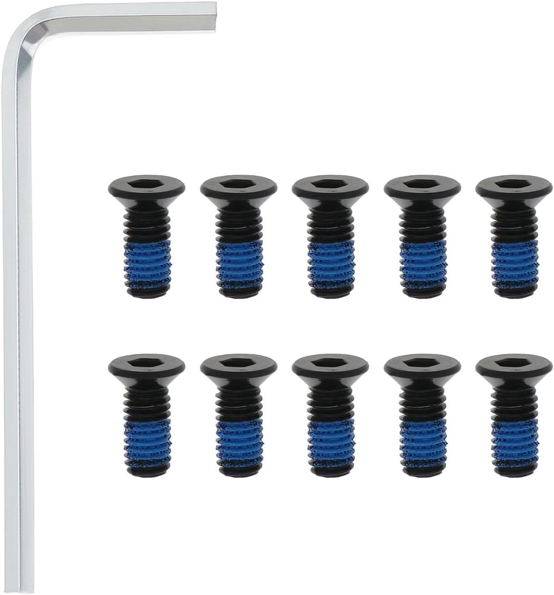 10 stuks voorste paalschroeven Scooter stuurschroeven met sleutel Compatibel met AOVO Pro Compatibel met Xiaomi M365 M365 Pro Scooter stuur